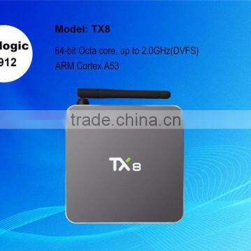 Octo Core R-BOX Pro Google Play Store TX8 S912 Android 6.0 Amlogic S912 TV Box TX8 2G 32G
