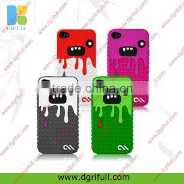 Monsta style silicone case for iphone 4