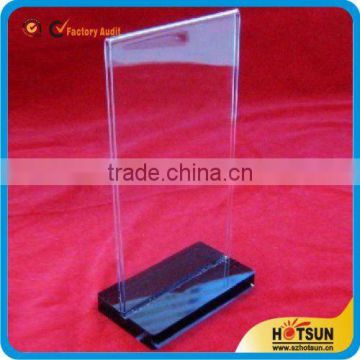 Acrylic Portrait Menu Holder/Menu display stands