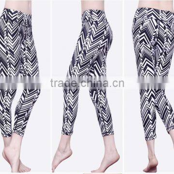 Polyester Spandex Custom Sublimation Yoga Pants Tights Women Wholesale Fitness Leggings