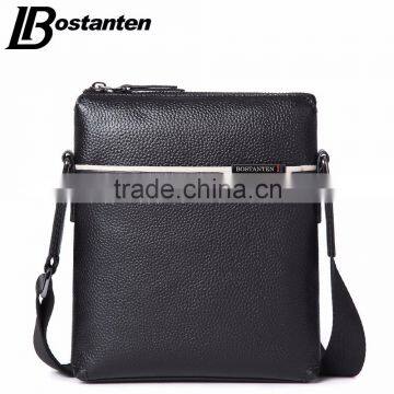 vertical men shoulder bag laptop messenger sling bag leather