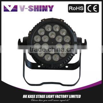 Waterproof 18X12w rgbwa uv led wash par stage lighting