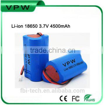 CE FCC MSDS ROHS certification approved 4500mah 3.7V Li-ion lithium battery