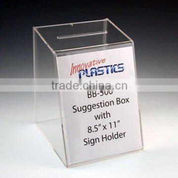 Clear Acrylic Ballot Box