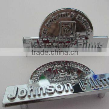 custom ABS badge, chrome nameplate