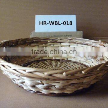 Colorful Handmade Willow Basket Sets With Handle for Fruit or Food photo-2