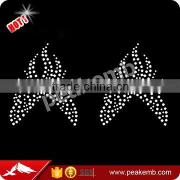 Bow strip pathern bling bling rhinestone design for cheer bow wholesale price