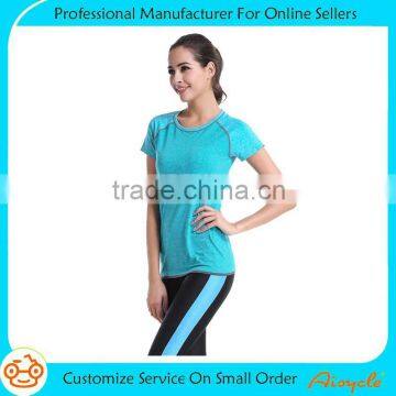 Women Designer T Shirt Casual Quick Dry Slim Fit running Sport shirts Tops & Tees