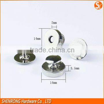 Customized Plating Metal 14mm Snap Magnet Button for Leather Bags photo-5