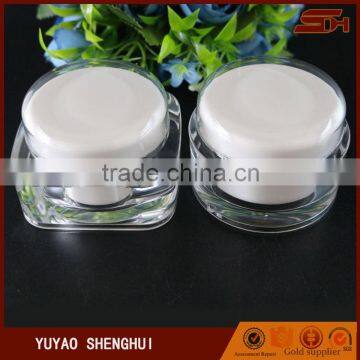 Round makeup container 50ml body cream container