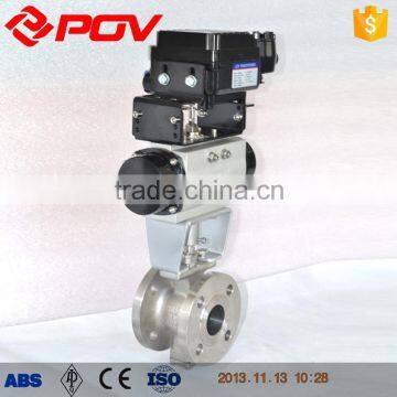 Flanged V Type Pneumatic Ball Valve DN200 China Manufacturer photo-3