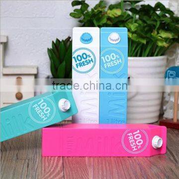 2600mah promotional gift milk bottle shaped power bank