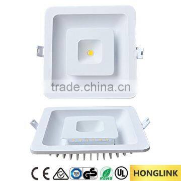 5W 7W 10W double color recessed square COB and SMD LED panel downlight
