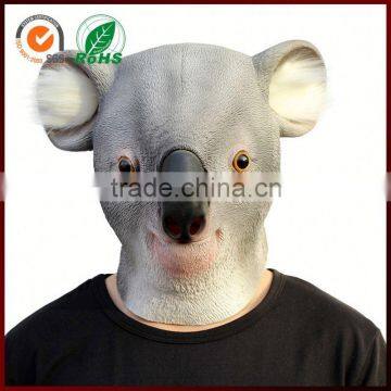 Cheap Halloween Funny Carnival Animal Koala Head Rubber Latex Mask