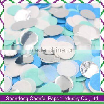Pink White Blue Coral Tissue Paper Circle Confetti Party Decoration Wedding Shower photo-2