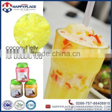 pienapple nata de coco, coconut jelly for bubble tea, jelly grass mesona chinesis