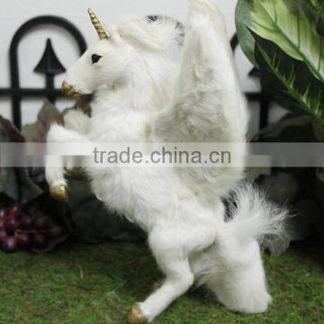 Garden Ornaments Plush Fake Life Size Horses or Ponies on Wheels