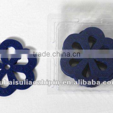 PVC environmental protection Blue Flower Mini Anti Slip Mat