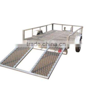 Hot dipped galvanized 8x5ft Utility ATV Trailer ramp trailer