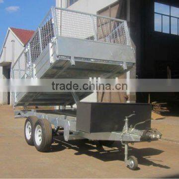 Strong Hydraulic tipping Tandem trailer with 14 inch wheels