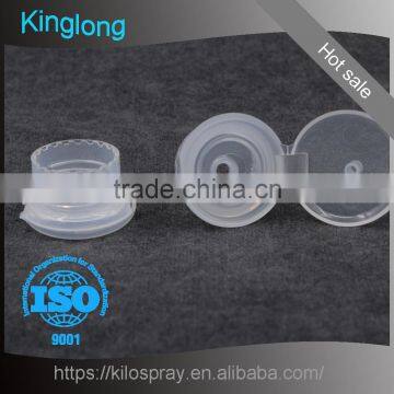 2017 new style transparent 28mm mushroom flip top caps bottle usage