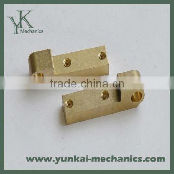 OEM CNC milling part with golden color plating, high precision deco part