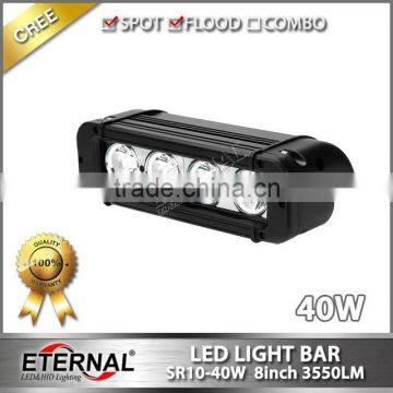 40W 8inch Spot Flood Agriculture Farm Equipment Vehicles Heavy Duty Mining Truck Trailer Tractor Led Light Bar photo-2