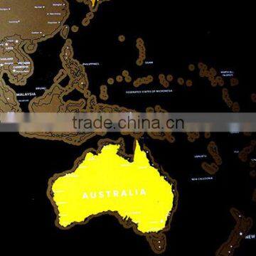 High Quality Scratch Off World Map With Customized Design photo-2