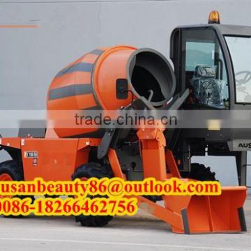 mobile self loading concrete mixer with scale weigher