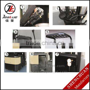 1 Ton 1.5 Ton Counterbalanced Battery Forklift Truck Three Wheels Electric Forklift photo-5