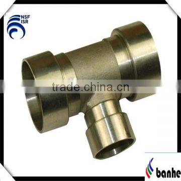 High quality pipe connector with polishing stainless steel building part