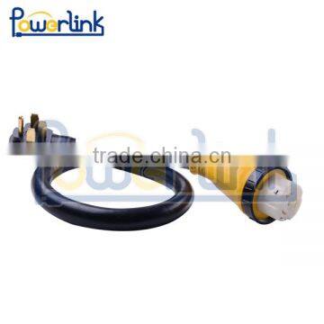 H30109 50A RV cord with molded connector 6/3+8/1