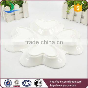 Wholesale White Ceramic Flower Design Kitchen Soy Sauce Dish photo-3