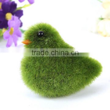 Artificial small lovely flocking chickens creative potted decorations