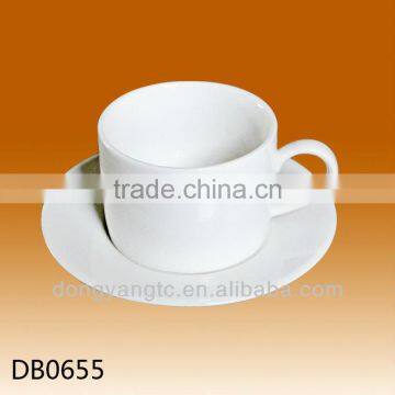 Chine Suppliers Customized Logo White Ceramic Espresso Cups Set