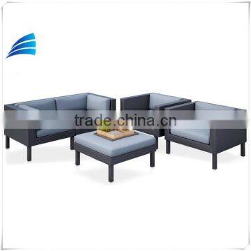 5-Piece Indoor/Outdoor Rattan Sofa and Chair Patio Set