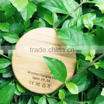 Creative Bamboo Wood Wireless Charger Pad for Apple & Android Universal Wireless Universal Mobile Phone Charger Adapter photo-6