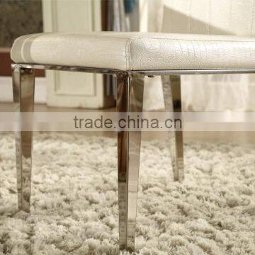 Hot Sale Simple Design Stainless Steel Legs Dining Chair photo-6