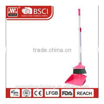 Haixing household colorul plastic dustpan and broom