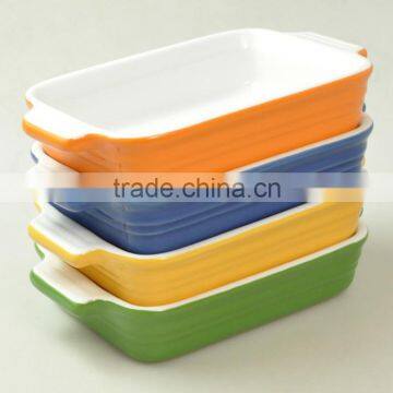 2017 Fashionable Stoneware Promotional 2pcs Cheap Bakeware Dish Set photo-2