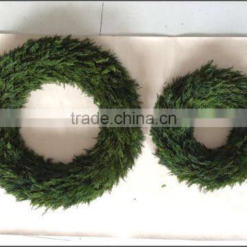 Indoor Decorative Preserved Cypress Wreath photo-2