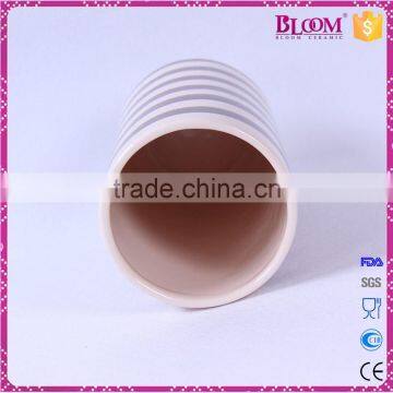 Simple Design Glazed Ceramic Round Tall Vase Flower photo-3