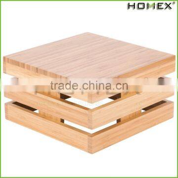 Bamboo Square Crate Riser Homex BSCI/Factory