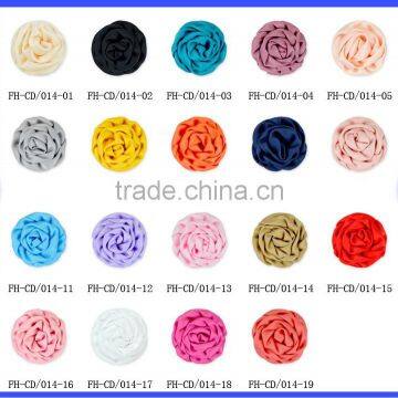 Wholesale Best Price 19 Colors Ribbow Rose Wedding Ornament Appliques Fake Flower