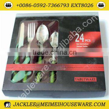 Promotion 24pcs stainless steel cultery set