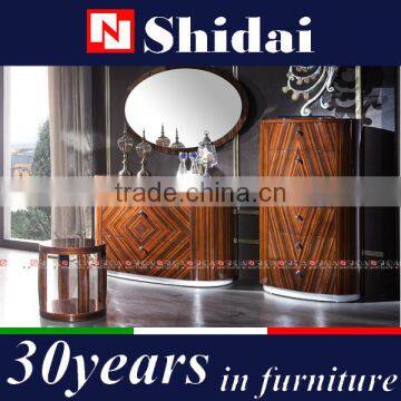 Wood Double Bed Designs With Box, Royal Luxury Bed Room Furniture photo-3