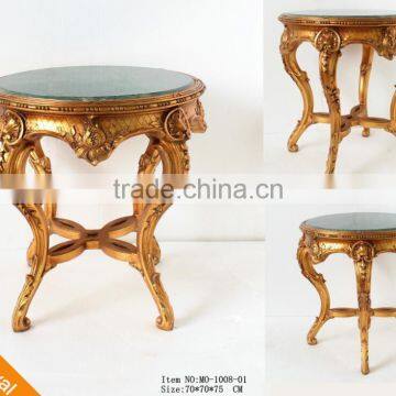 MO-1008-01 Factory Wholesale Living Room Round Shape Side Table With Marble photo-2