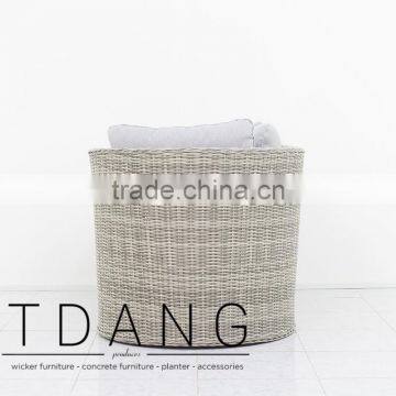 Dreux Left Hand Wicker Bench - Outdoor Patio Furniture - Vietnam Wicker Furniture photo-4