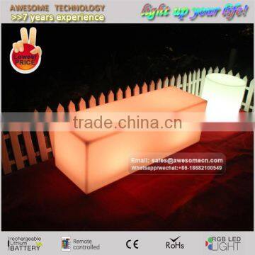 Rectangular Long Led Bench / Garden Light up Square Bench photo-2