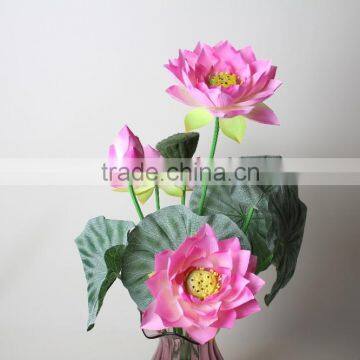 Natural lotus artificial decorative lotus flowers China manufacturer